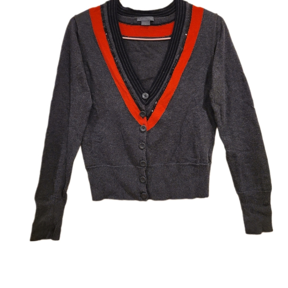 A/X Armani Exchange Button Cotton Sweater Size S